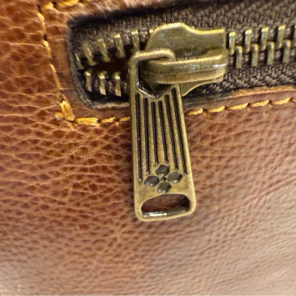 Patricia Nash Poppy Tote Heritage Shoulder Bag, Italian Leather, Tan, Top Zip - Picture 16 of 16